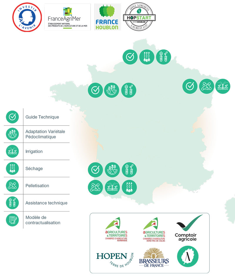 carte de France AAP HOPSTART